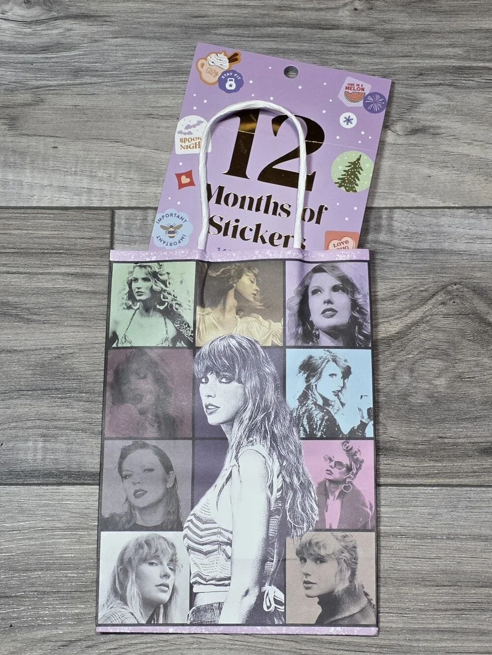 NEW Official Taylor Swift 2026 Wall Calander w/Book of 1400+ Stickers & Gift Bag